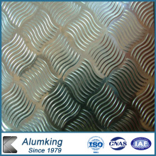 Plaque en aluminium gaufré pour paquet